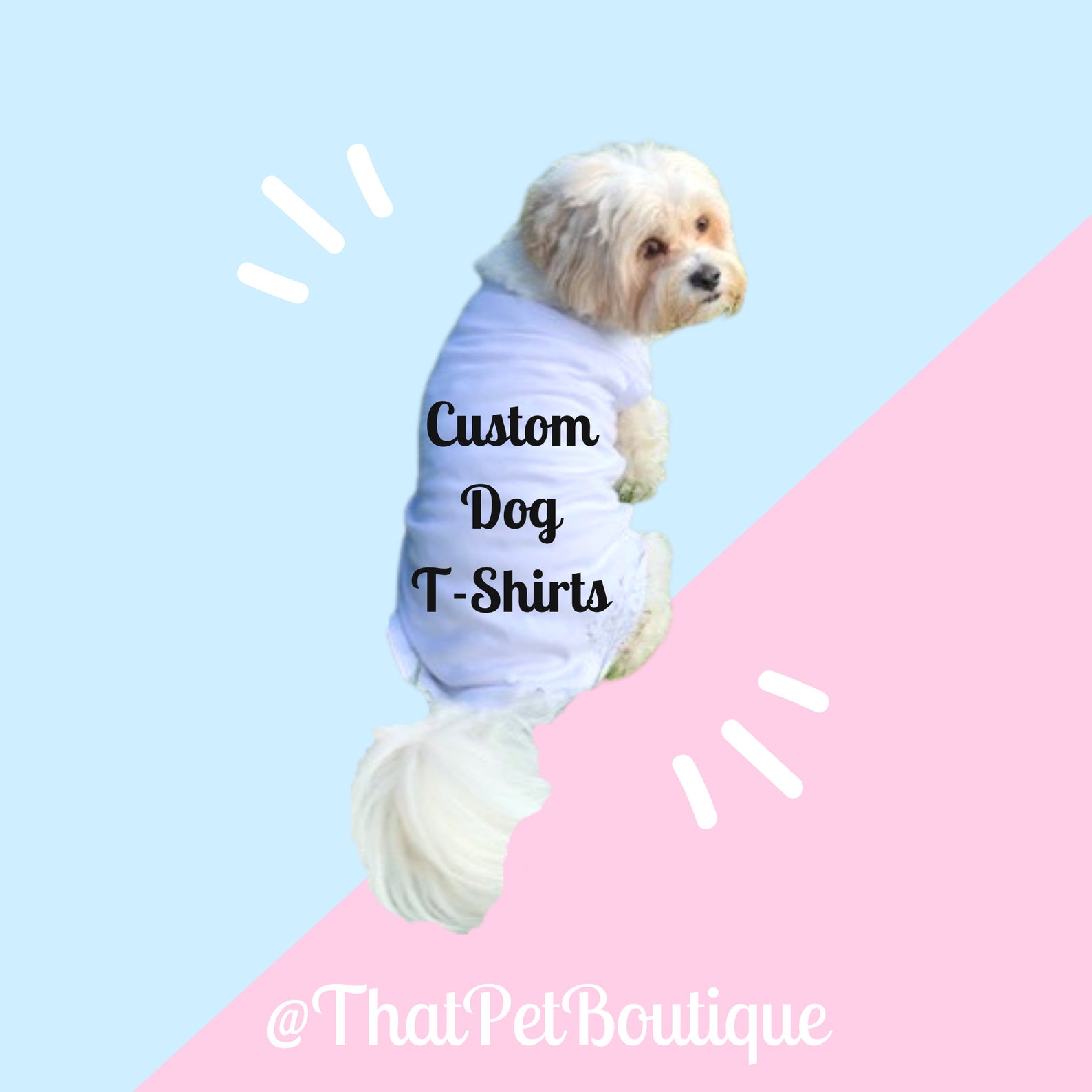Custom Dog T Shirt Personalized Dog Clothing With Your Dogs Etsy UK