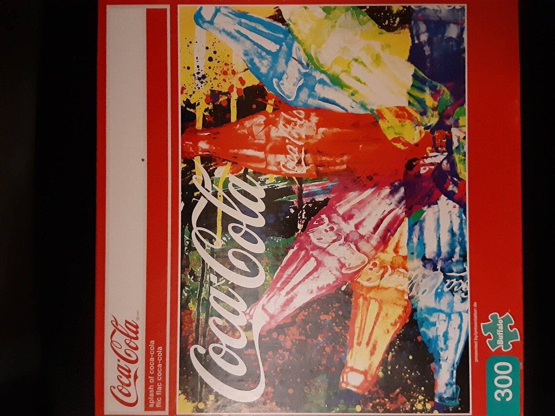 Coca Cola puzzle 300 pcs Splash of Coca Cola. Free shipping | Etsy