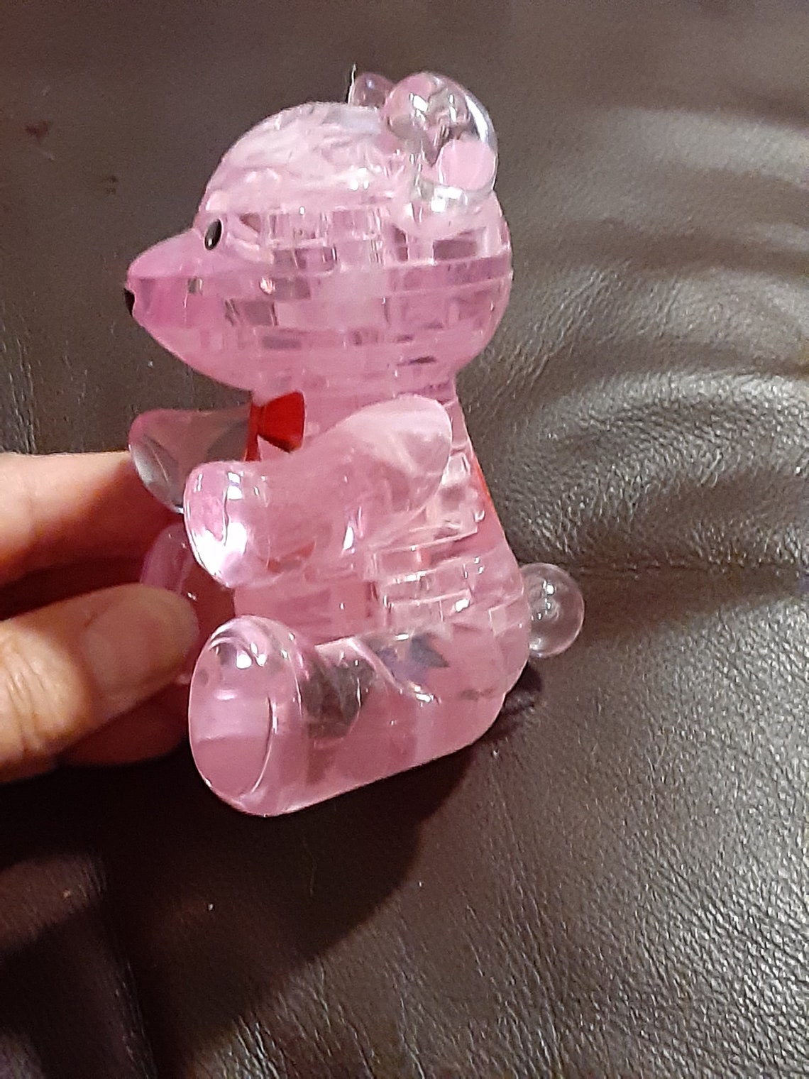 Crystal Puzzle 3D Bear already put together. Free shipping Etsy