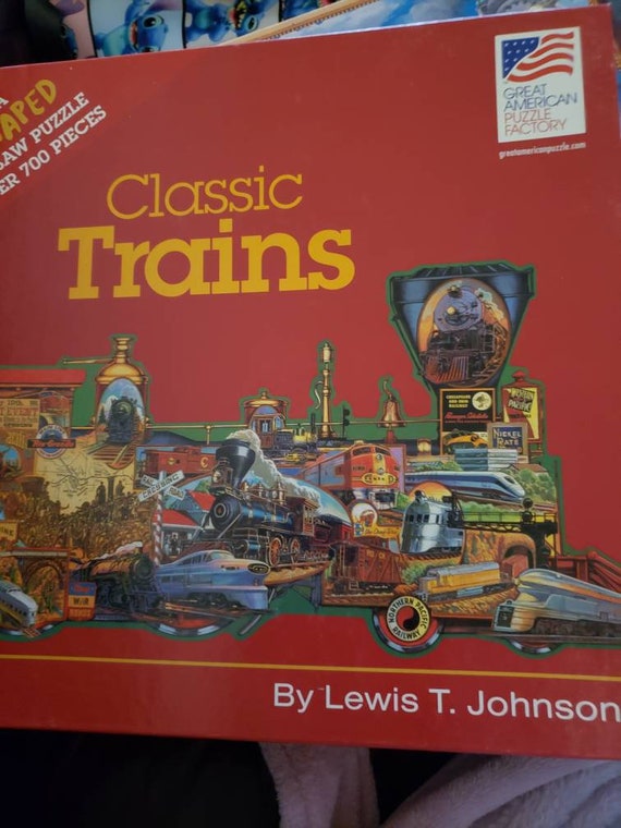 Classic Train Shaped Jigsaw Puzzle 700 pieces Size 38.5 Etsy