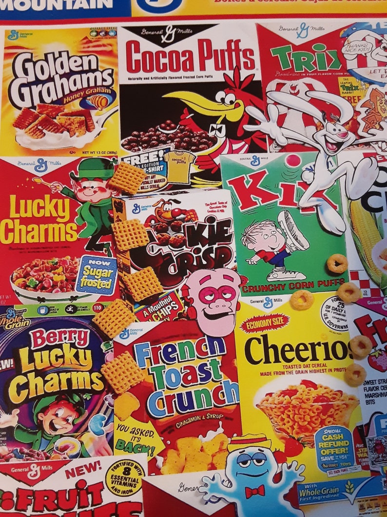 White Mountain Jigsaw Puzzle Cereal Boxes 1000 pieces. Used. Etsy
