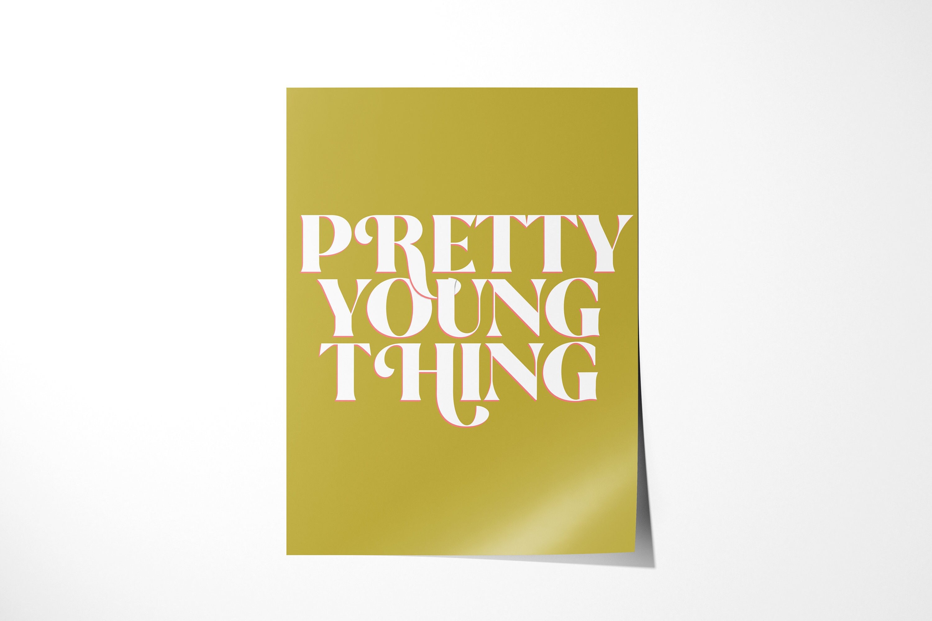 Michael Jackson Lyrics Poster Pretty Young Thing Wall Art Sign Digital