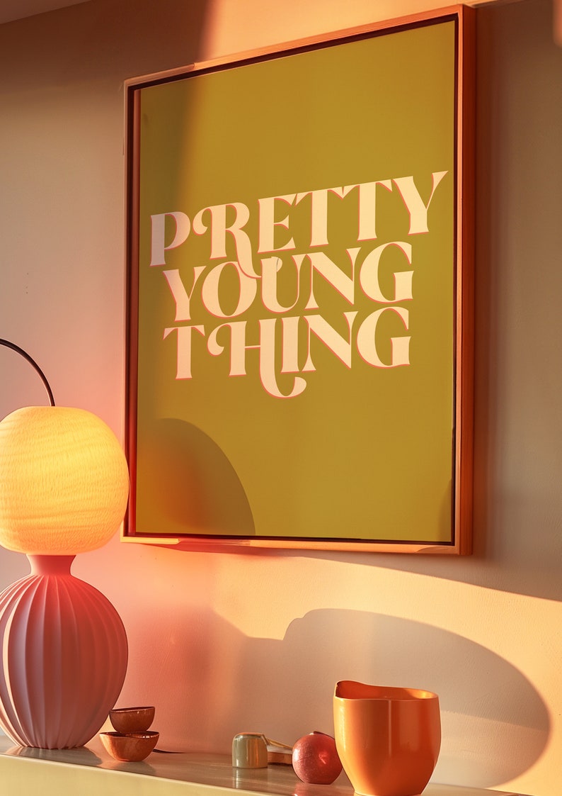 Michael Jackson Lyrics Poster Pretty Young Thing Wall Art Sign Digital