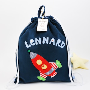Sac bleu de fusée