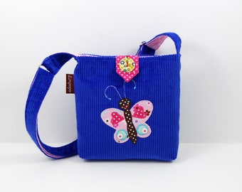 Children's purse with butterfly, purse for toddler, purse for a little girl, crossbody in a belt with a butterfly, a purse for a child