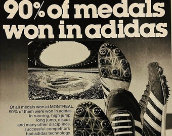 Vintage Adidas Magazine Advertisement