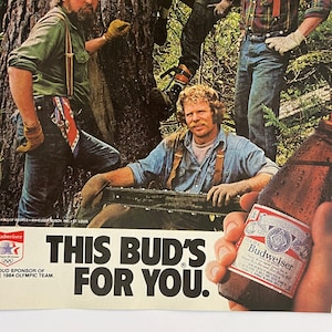 Vintage Budweiser Advertisement