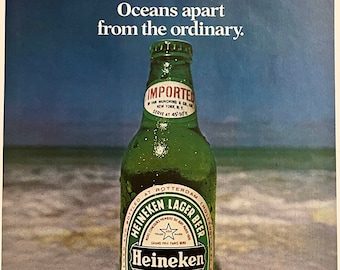Vintage Heineken Beer Advertisement