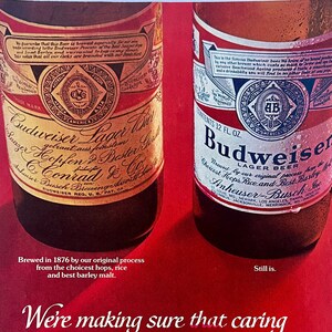 Vintage Budweiser Advertisement