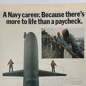 Vintage United States Navy Advertisement