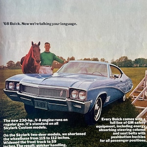 Vintage 1968 Buick Advertisement