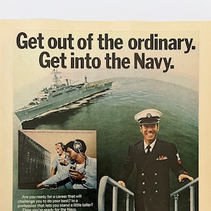 Vintage United States Navy Advertisement