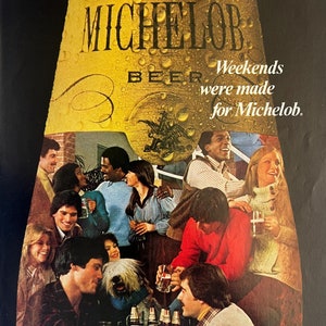 Anuncio de cerveza Michelob vintage