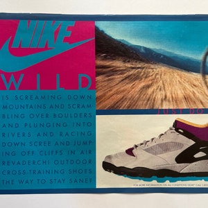 Propaganda de tênis Nike vintage
