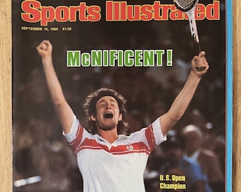 Vintage Sports Illustrierte September 1980 John McEnroe US Open Ausgabe