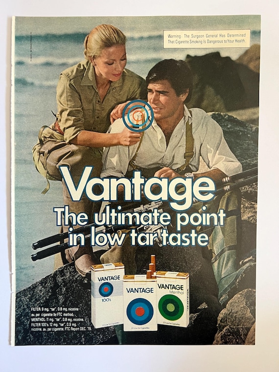 vantage cigarettes price Vintage Vantage Cigarettes Advertisement