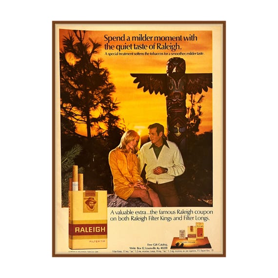 raleigh cigarettes Vintage Raleigh Cigarettes Advertisement