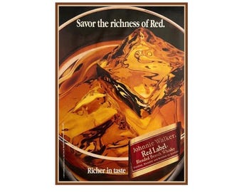 Vintage Johnnie Walker Red Advertisement