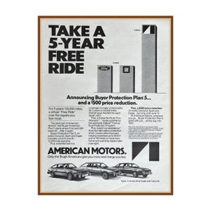 Vintage American Motors AMX Advertisement