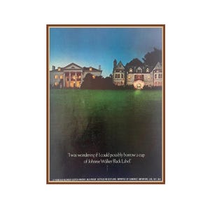 Vintage Johnnie Walker Black Advertisement image 1