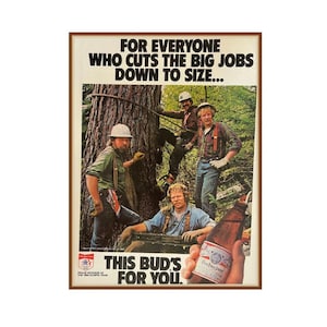 Vintage Budweiser Advertisement