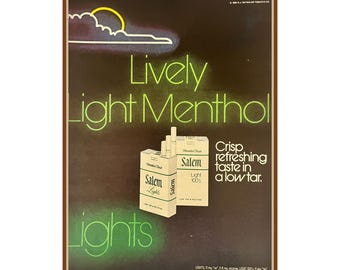Vintage 1976 Salem Cigarettes Original Print Ad