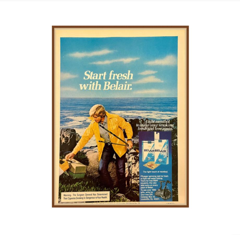 Vintage Belair Cigarettes Advertisement
