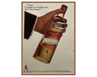 Vintage Johnnie Walker Red Advertisement