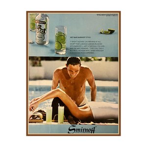 Anuncio de vodka Smirnoff vintage