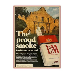 Vintage L & M Cigarettes Advertisement