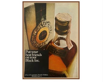 Vintage Johnnie Walker Black Advertisement