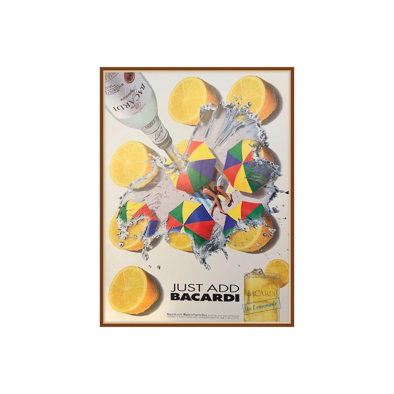 Bacardi Advertisement Art - Etsy