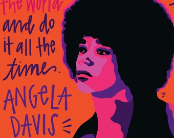 Angela Davis, Black Girl Magic, Black Lives Matter, Feminist Art, Civil Rights, Protest Art, Feminist, Girl Power, Black History