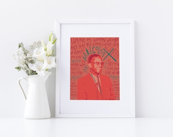Malcolm X, Malcolm X Poster, Black Lives Matter, Black History, Black History Month, Education Poster, Black Panther, Classroom Decor