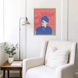 Lámina de Ida B. Wells, Arte mural sobre los derechos civiles, Descarga digital imagen 2