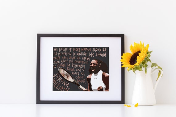 Serena Williams, Black Girl Magic, Black Lives Matter, Feminist Art, Tennis Gifts, Feminist Gift, Feminist, Girl Power, Girl Power Poster