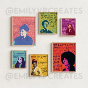 Lámina de Ida B. Wells, Arte mural sobre los derechos civiles, Descarga digital imagen 4