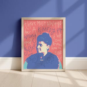 Lámina de Ida B. Wells, Arte mural sobre los derechos civiles, Descarga digital imagen 1