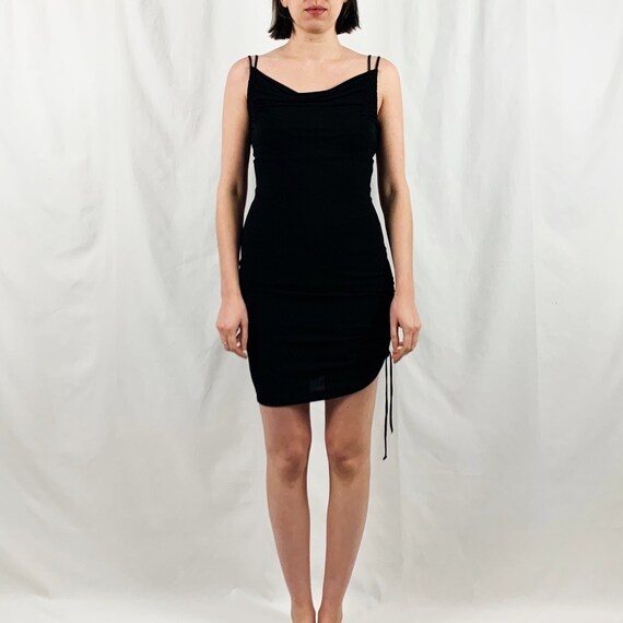 guess black short dress