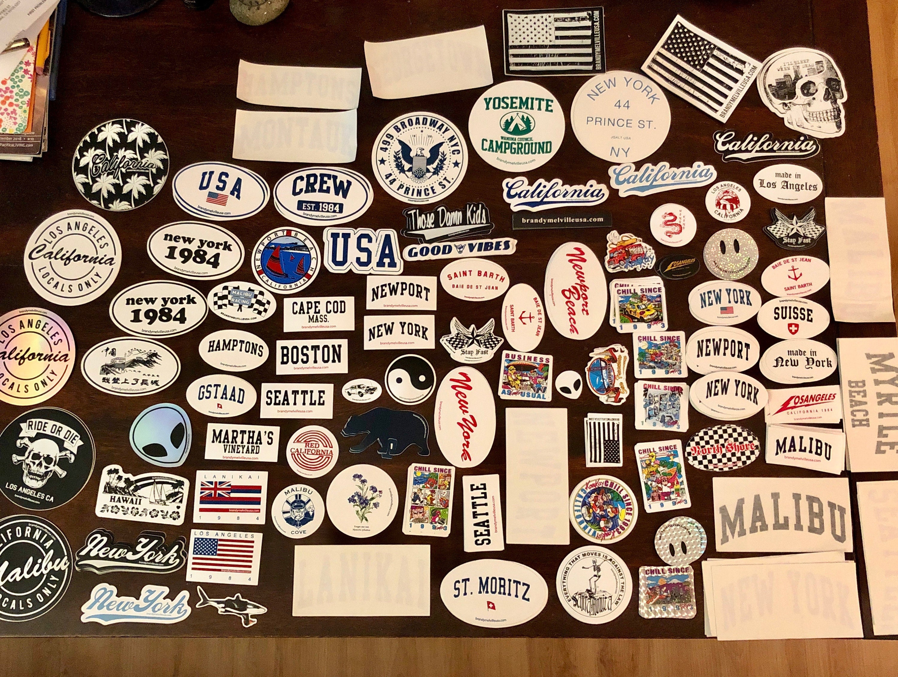 brandy melville stickers no repeats etsy