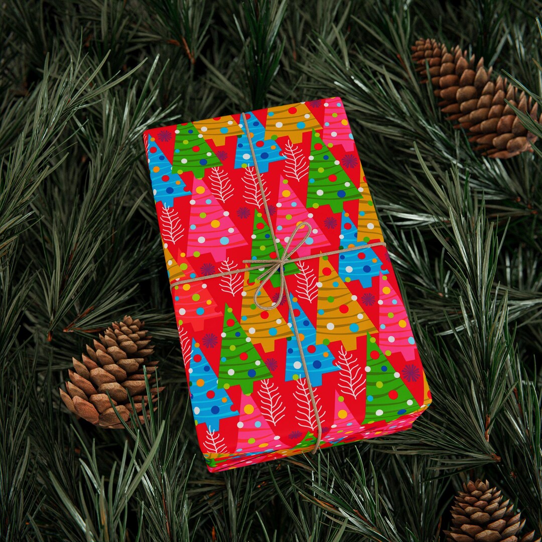 Colourfull Wrapper Packaging Colourfull Christmas Wrapping Paper Roll - Luxury Gift Wrap for Holiday ...