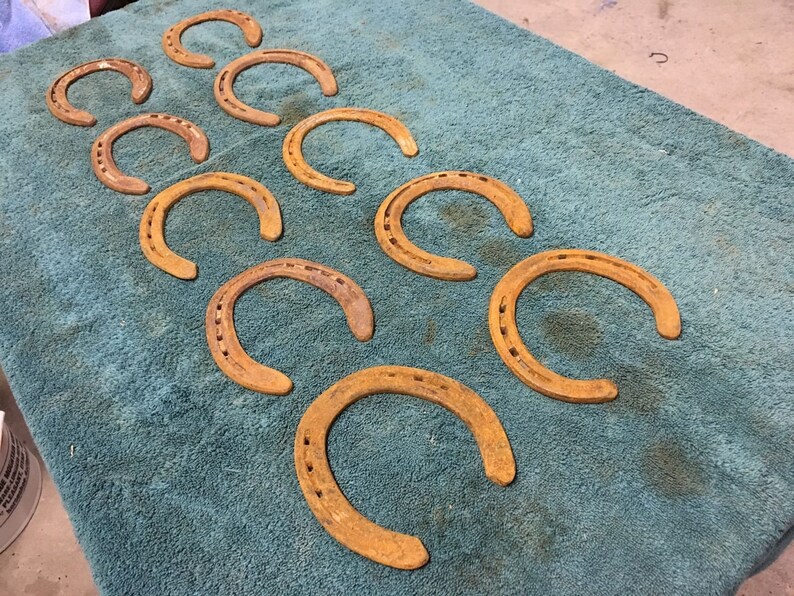 BULK USED HORSESHOES Flat & Nails Removed Free Shipping Etsy