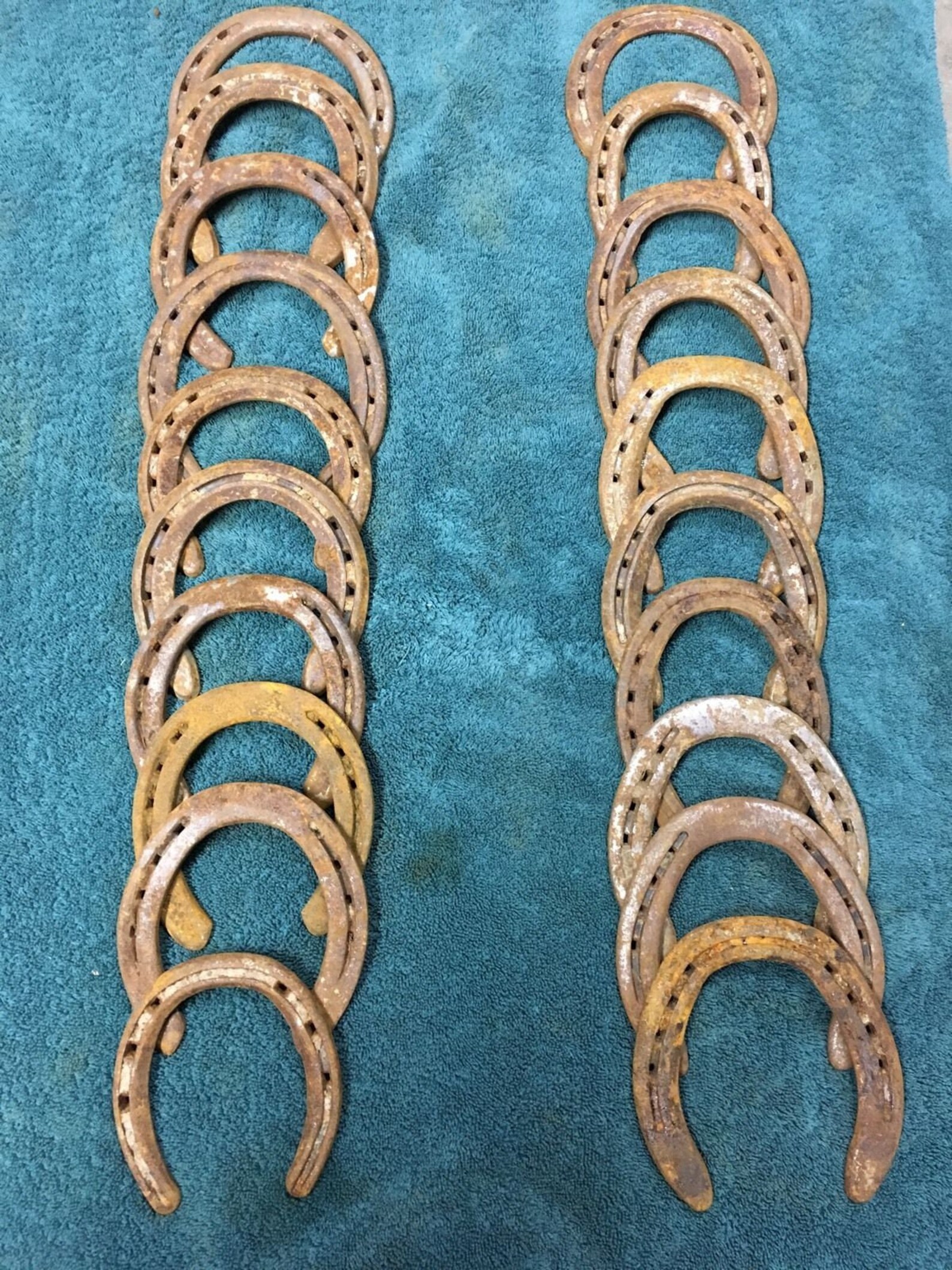 BULK USED HORSESHOES Flat & Nails Removed Free Shipping Etsy