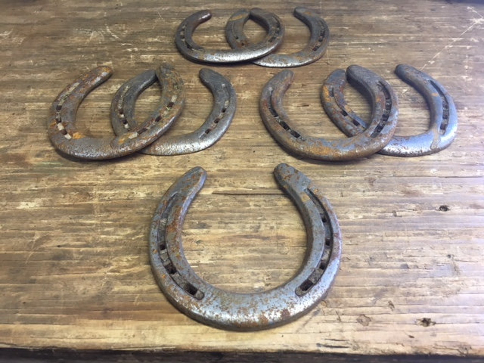 BULK USED HORSESHOES Flat & Nails Removed Free Shipping Etsy