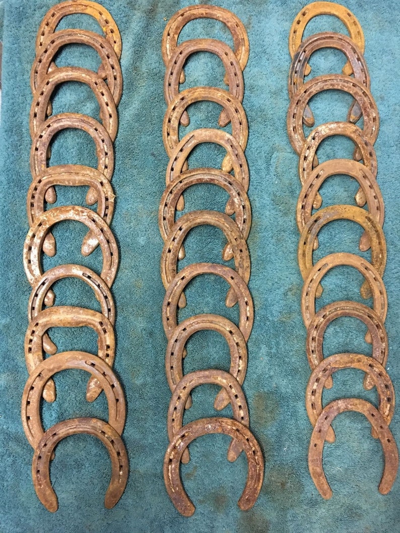 BULK USED HORSESHOES Flat & Nails Removed Free Shipping Etsy
