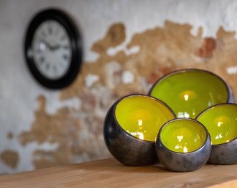 Light bowl (green, diameter 15 cm)