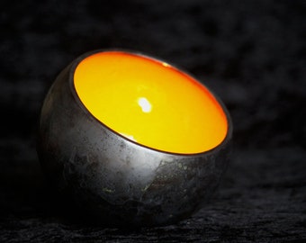 Lichtschale (orange, Ø 20 cm)