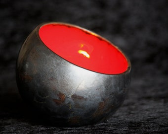 Lichtschale (rot, Ø 15 cm)