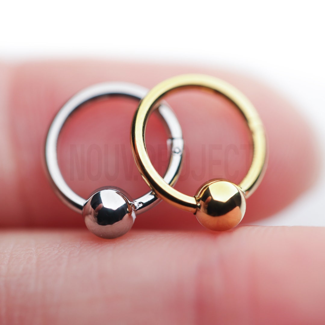 16 Gauge Hinged Segment Hoop Rings-Silver | Gold | Black | Rose Gold