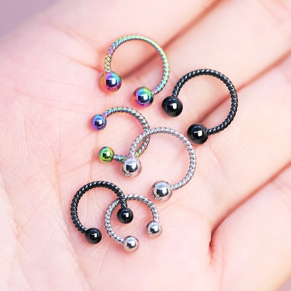 Surgical Steel Non-Piercing Clip-On Hoop Earrings & Septum Rings – Fake Illusion Style, Multiple Sizes